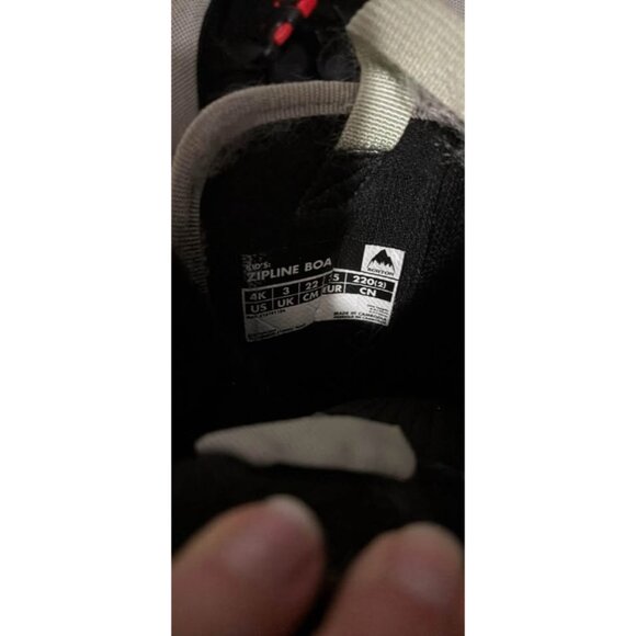 Burton Zipline BOA Youth Snowboard Boots Grey Sz 4 - Picture 10 of 10